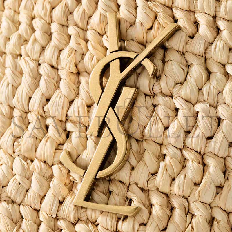 YSL GABY BUCKET BAG IN RAFFIA 838591GAAFC2791 (19*16*12cm)